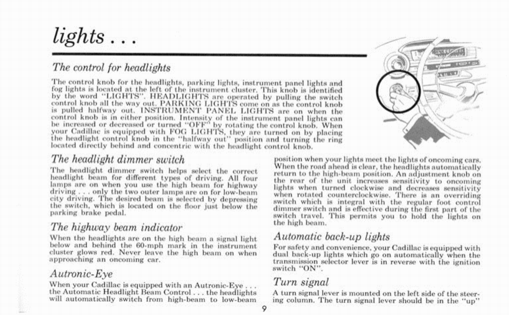 1959 Cadillac Owners Manual Page 25